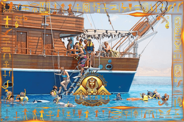 Elite Pirates Sailing Boat cu insulă portocalie